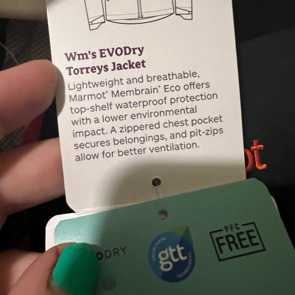 Marmot EVOdry Torreys rain jacket size L - NWT - Picture 6 of 8